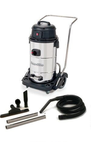 Powr-Flite 15 Gallon Wet Dry Vacuum With Stainless Steel Tank and Tool Kit
