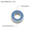thumbnail image 2 of Rodamientos de Bolas MR63-2RS Z2 3mmx6mmx2.5mm Doble Sellado Acero Cromado Sello Azul 2pcs, 2 of 4