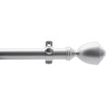 thumbnail image 2 of Tailor & Taylor 1 inch Decorative Curtain Rod, Metal Telescopic Drapery Hardware Set, Adjustable Rod with Designer Cup Finial for Living Room, Kitchen and Windows (36"-72", Silver), 2 of 9