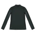 thumbnail image 4 of Vinsonshop Womens Thermal Shirts Long Sleeve Mock Neck Fleece Lined Slim Fit Base Layer Undershirts Winter Tops Black XXL, 4 of 4