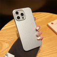 thumbnail image 3 of Funda mate de pintura metálica a rayas de lujo para iPhone 15 14 13 Pro Max Plus, protección de cámara a prueba de golpes, carcasa de armadura de plástico delgada, 3 of 5