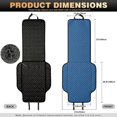 thumbnail image 7 of Uorisanigo Blue Car Front Seat Covers Quilted 2 Pack Car Seat Cushion Pads Polyester Fabric Non‑Slip Car Seat Protector Auto Interior Accessories Universal Fit for Sedan SUV Truck Van Vehicles, 7 of 7