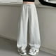 thumbnail image 4 of WILLBEST Pantalones Casuales para Mujer, Pantalones Deportivos Anchos de Pierna, Cintura Alta, Holgados, Modernos, Deportivos, con Cordón, Estilo Cómodo para Uso Diario. Extra Grande, 4 of 8