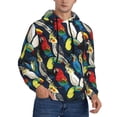 thumbnail image 2 of Haiem Parrot Patterned Men's Hoodie with Kangaroo Pocket - Ideal Pullover Sweatshirt for Daily Wear, Travel, and Home-XX-Large, 2 of 7
