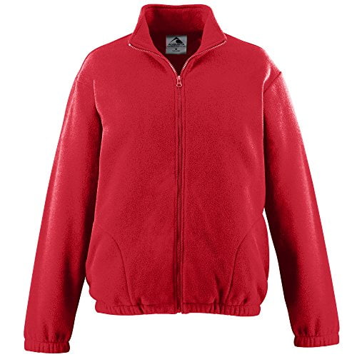 Augusta Sportswear MEN'S CHILL FLEECE FULL ZIP JACKET 3XL Red