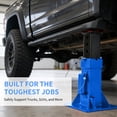 thumbnail image 4 of 22 Ton Heavy-Duty Pin Lock Jack Stands Set of 2, Quick-Adjust Height, 13-19.68 Inch Adjustable Professional Garage Equipment for Supporting Trucks, RVs, Trailers & Automotive Vehicles, 4 of 6