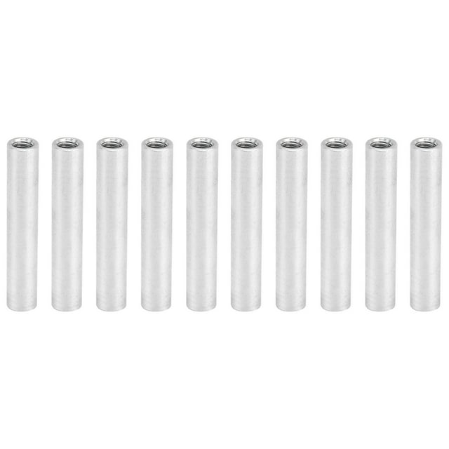 10Pcs Round Standoff Aluminum Alloy Female Thread Interval Connecting Column Kit M4x0.7mm