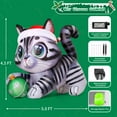thumbnail image 3 of COMIN 5 FT Long Christmas Inflatables Outdoor Decorations Blow Up Xmas Civet Cat Playing with Christmas Balls with Built-in LEDs for Indoor/Outdoor Yard Lawn Garden Decorations, 3 of 7