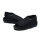 thumbnail image 3 of Sandalias de hombre con velcro negro para pies obesos, amplias y frescas, de tela, transpirables, de malla, 3 of 5