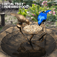 thumbnail image 5 of MoNiBloom 28" Outdoor Pedestal Bird Bath, for Garden Patio Backyard D�cor, Bronze, 5 of 9