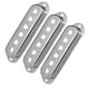 thumbnail image 4 of 3 tapas de latón para pastillas de mástil, puente y medio de guitarra eléctrica de 6 cuerdas Plata, 4 of 9