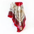 thumbnail image 5 of Women's Satin Square Scarf Polka Dot Smooth Head Wrap Large Bandana Neckerchief Casual Festival Gifts Red 90cm, 5 of 5