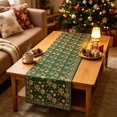 thumbnail image 5 of Christmas Table Runner Golden Snowflake Design Washable for Dining Table Holiday Party Home Decor, 5 of 6