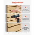 thumbnail image 6 of VEVOR Slat Wall Paneling,4 x 4ft, MDF Garage Slatwall with Modular Design, Natural Slat Wall Easy-to-Install Adjustable Slatwall Panel with Coupling Structure & DIY Cutting,Fit for Storage & Display, 6 of 9