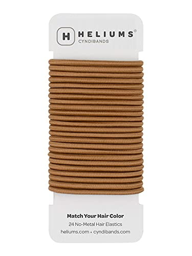 Cyndibands Dark Golden Blonde Hair Ties, 4mm Hair Elastics, 1.75 Inch ...
