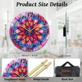 1 pc Glass Wall Clock for Home Living Room Bedroom Decoration Flower ...