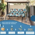 thumbnail image 2 of Porch Swing Cushion Thicken 4", 71" Swing Cushions 2-3 Seater Replacement, Waterproof Bench Cushions with Backrest, Anti-Fading Patio Swing Chair Pads for Outdoor Garden Furniture, 2 of 7