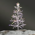 thumbnail image 7 of Ktaxon 4 FT Pre-Lit Snowy Fir Christmas Tree, Mini Xmas Tree Warm White LED, Four Colors, 8 Modes with Remote Control Indoor Tree Lights, White with Stars Top, 7 of 7