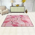 thumbnail image 3 of Coolnut Lightweight Soft Area Rugs 60 x 39 inch (5'x 3'3"), Flamingo On Pink Floor Mat for Kids Playing Room Hardwood Floor Living Room Nursery Rugs, 3 of 6