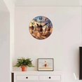 thumbnail image 4 of 10 Inch Wall Clock Battery Operated Square Clock for Office, Kitchen, Outdoor, Living Room, Herd Of Horses Galloped In The Desert, 4 of 7
