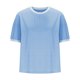 thumbnail image 5 of Karight Womens Tops Round Neck Striped Contrast Short Sleeve Lightweight Loose Pullover Tees Shirt for Ladies 2026, 5 of 7