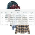 thumbnail image 3 of Long Sleeve Shirts for Men Button Down Fleece Lined Flannel Shirt Jacket with Pocket Brushed Soft Tops Winter Casual Plaid Shirt, 3 of 9
