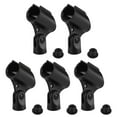 thumbnail image 1 of EeaseCA 5PCS Microphone Clip Holder with Plastic Adapters Microphone Clips Simple Practical Plastic Microphone Holder (Black), 1 of 8
