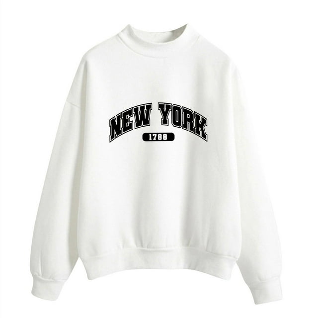 toraway Sweat à Capuche pour Femmes Tendance Rouge Automne Hiver Col Rond Couleur Unie Imprimé Manches Longues TTG