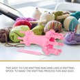 thumbnail image 4 of 1 Set Knit Spool Loom Knitter Kit Knitting Weaving Tool With Needle Crochet Hook For Diy, 4 of 7