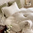 thumbnail image 4 of Zhuge Bed Sheets Set, Bedding Sheets Pillowcases Kit, Twin Bed Set, Hotel Bedding, Home Decor(White), 4 of 5