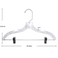 thumbnail image 2 of Ganchos para Ropa Mainstays Plástico Cristal Giratorio Incluye Clips 2 Piezas Transparente, 2 of 4