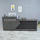 thumbnail image 4 of Checkout Reception Desk Computer Shop Counter Lectern Service Desk Office Coffee Beauty Scrivania Bianca Legno Wood Furniture My Lux Decor Round, 4 of 7