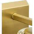 thumbnail image 4 of Vertex Collection One-Light Brushed Gold Clear Glass Contemporary Bath Light, 4 of 12