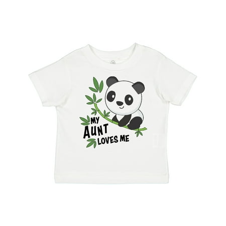 

Inktastic My Aunt Loves Me- Cute Panda Gift Toddler Boy or Toddler Girl T-Shirt