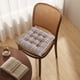 thumbnail image 4 of Cojín cuadrado de felpa con respaldo | Almohadilla para silla de oficina, comedor o escritorio | Agarre de silicona antideslizante, 4 of 6