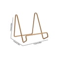 thumbnail image 3 of Book Stands for Display,4.3x2.9 Inch Metal Picture Stand Plate Holders,Tabletop Picture Frame Holder,Multi‑Purpose Metal Display Bracket,Slim Tabletop Easel Rest for Picture,Decorative Plate, 3 of 4
