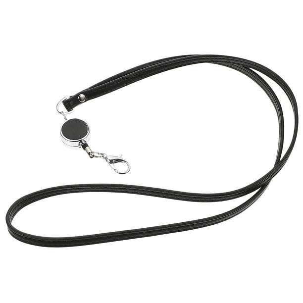 unbranded Cuerdas Colgantes Telescópicas Para Tarjetas De Trabajo Y Teléfono De Cuello Negras Duraderas