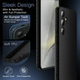 thumbnail image 3 of JETech Grip Case for Samsung Galaxy S24, Soft TPU Slim Fit Protective Phone Cover with Camera Lens Full Protection, Shockproof (Black), 3 of 6