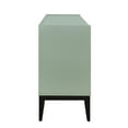 thumbnail image 4 of Green Accent Cabinet, Atumon Storage Cabinet Furniture, Modern Buffet Sideboard, Wooden Accent Cabinet with 4 Doors, Accent Storage Cabinet for Entryway Hallway Living Room, 63"L x 15.6"W x 29.9"H, 4 of 10