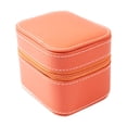thumbnail image 1 of Caja de reloj individual, caja de reloj de pulsera portátil de cuero PU, regalo elegante, práctico cierre de cremallera para hombres, Estuche de Viaje Naranja, 1 of 10