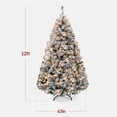 thumbnail image 3 of Best Choice Products 12ft Pre-Lit Holiday Christmas Pine Tree w/ Snow Flocked Branches, 1,700 Warm White Lights, 3 of 9