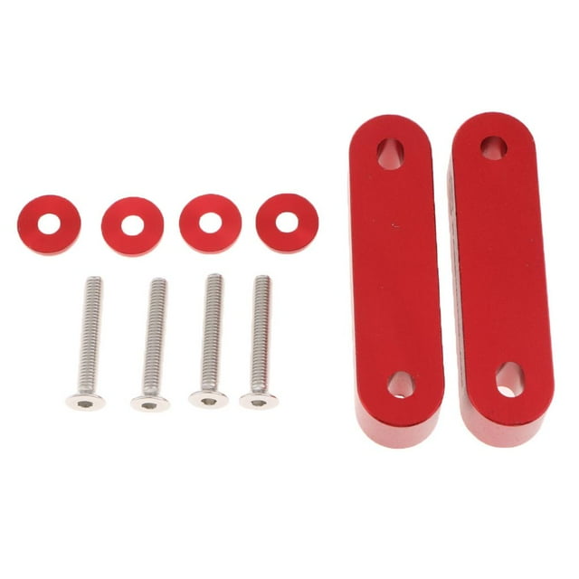 S SERENABLE Ensemble d'Espaceurs en Aluminium Pratique Ajustement Universel en Alliage d'Aluminium Rouge