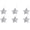 Silver, variant on Naierhg 6Pcs Christmas Five-pointed Star Hanging Decoration Reusable Holiday Decor Xmas Tree Glitter Powder Star Ornament Pendant Party Supplies Gift Silver