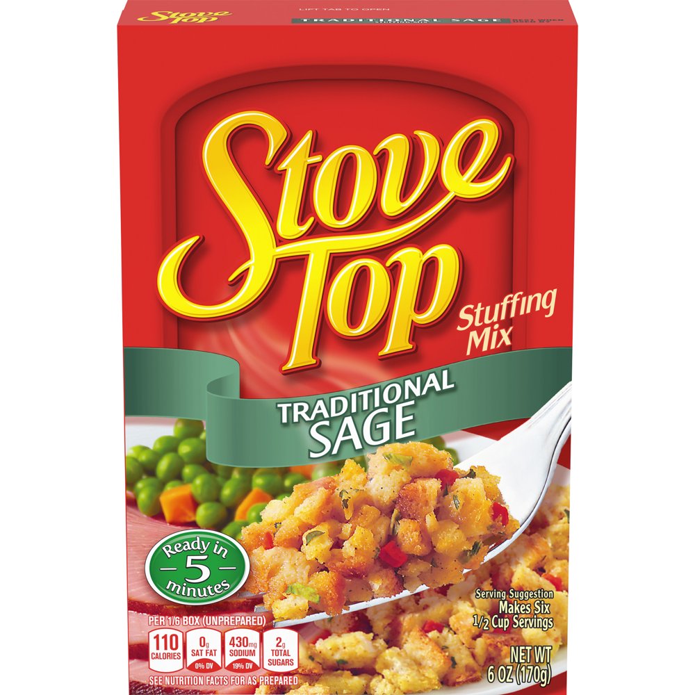 Stove Top Traditional Sage Stuffing Mix, 6 oz Box