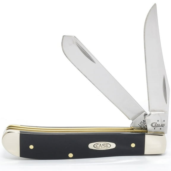 WR Case XX Pocket Knife 22352 BLACK SYNTHETIC CV MINI TRAPPER(2207 CV)