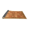 thumbnail image 2 of Ahgly Company Indoor Round Abstract Orange Modern Area Rugs, 5' Round, 2 of 4