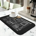 thumbnail image 2 of Diatom Mud Coffee Maker Mat Absorbent & Waterproof - Protects Kitchen Countertops with Elegant Chalkboard Design, 19.5x12in - Ideal for Coffee Station Bar, 2 of 7