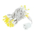 thumbnail image 2 of Novelty Lights 50 Light Yellow LED Christmas Mini Light Set (White Wire, 11 feet), 2 of 6