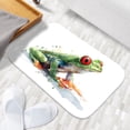 thumbnail image 3 of 1pc Green Frog Absorbent Non-Slip Bathroom Thickened Flannel Rug Decor,Soft,Quick Drying,Suitable For Indoor/outdoor Use,Bathrooms,Bedrooms,Kitchens,Terrace,Laundry Rooms,16"x24", 3 of 9