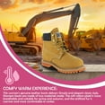 thumbnail image 5 of Safety Girl Steel Toe Boots for Women - Tan - 7.5W | Waterproof Work Boots for Women Steel Toe Boots | Slip Resistant Work Shoes | Lightweight Nubuck Leather for Comfort and Style, 5 of 8